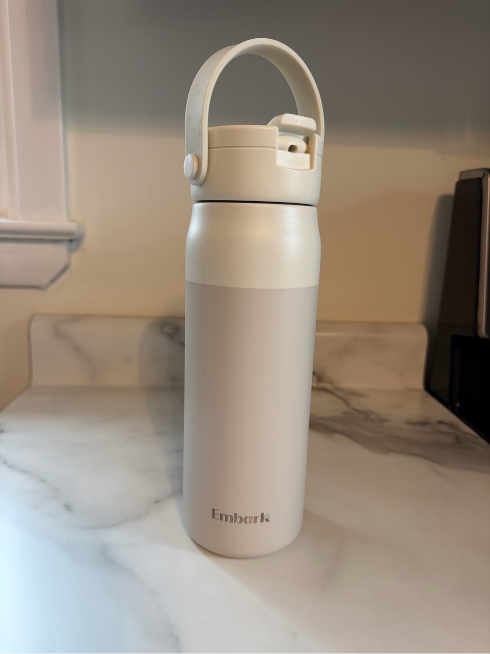 Embark Cream Stainless Travel Bottle